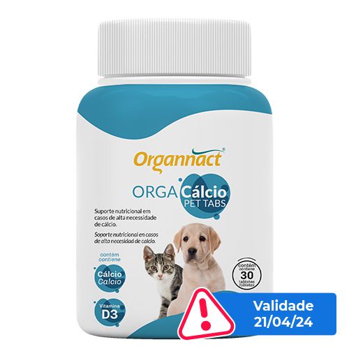 Suplemento Organnact Orga Cálcio Pet Tabs - 30g