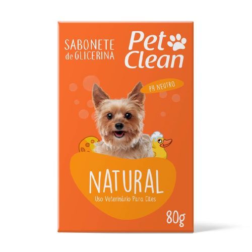 Sabonete Pet Clean Natural para Cães e Gatos 80g 1