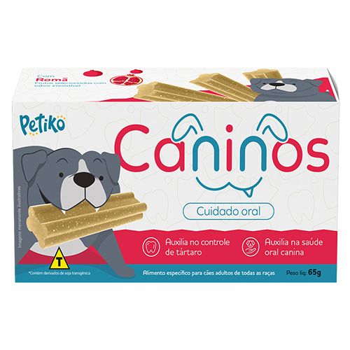 Snack Caninos Dental Care sabor Roma - 65g - Petiko 1