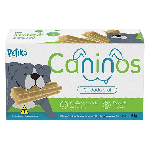 Petisco Snack Petiko Caninos Dental Care - Cães - 65 g