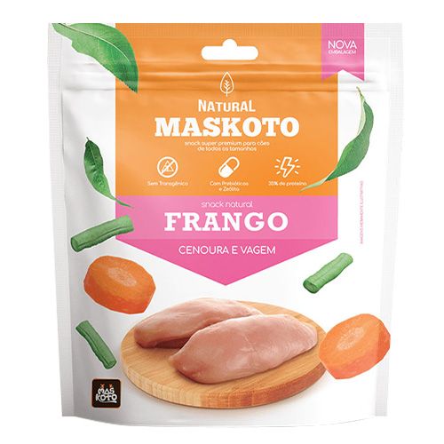 Bifinho sabor Frango Cenoura e Vagem -60g - Maskoto 1