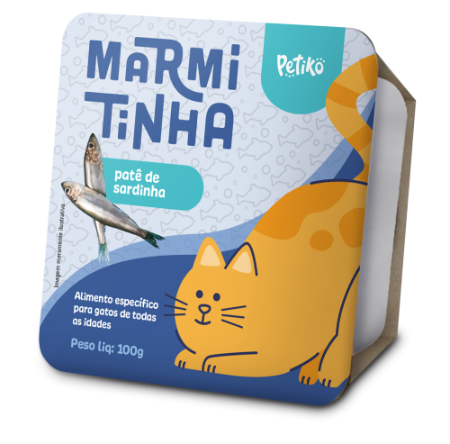 Marmitinha sabor Sardinha - 100g - Gatos de Todas as Idades - Petiko 1