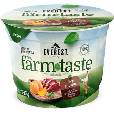 Everest The Farm Taste sabor Cubos de Carne com Abobora e Ervilha - 245g - Para Caes Adultos 1