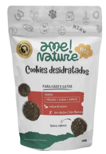 Cookies Desidratados - sabor Figado/Aveia/Arroz- 100g - Padrao - Ame Nature Pets 1