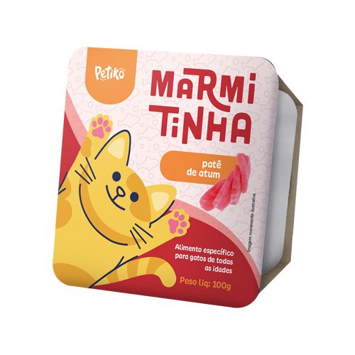 Marmitinha sabor Atum - 100g - Gatos de Todas as Idades - Petiko 1