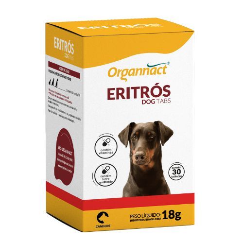Suplemento Organnact Eritrós Tabs - Cães - 18g