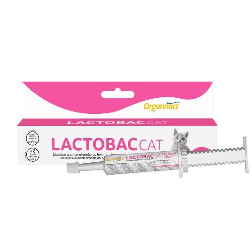 Suplemento Organnact Lactobac Cat - Gatos - 16g
