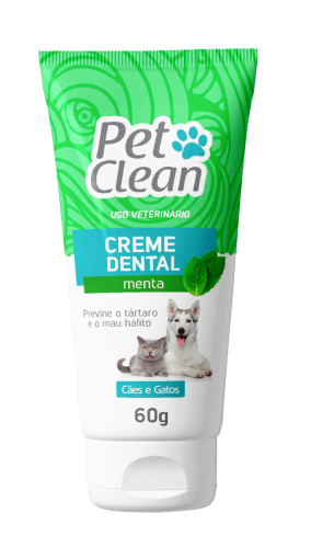 Creme Dental Pet Clean Sabor Menta - 60g