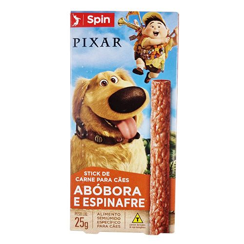 Petisco Sticks Spin Pet Sabor Abóbora e Espinafre - Cães - 25g 